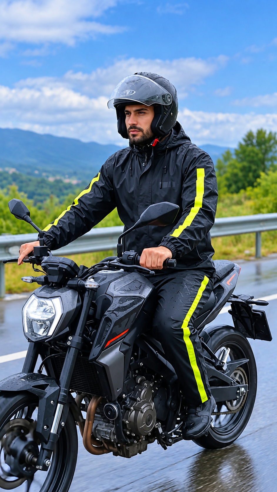 ☔ %100 Su Geçirmez Motorcu Yağmurluk Takımı 🌧️