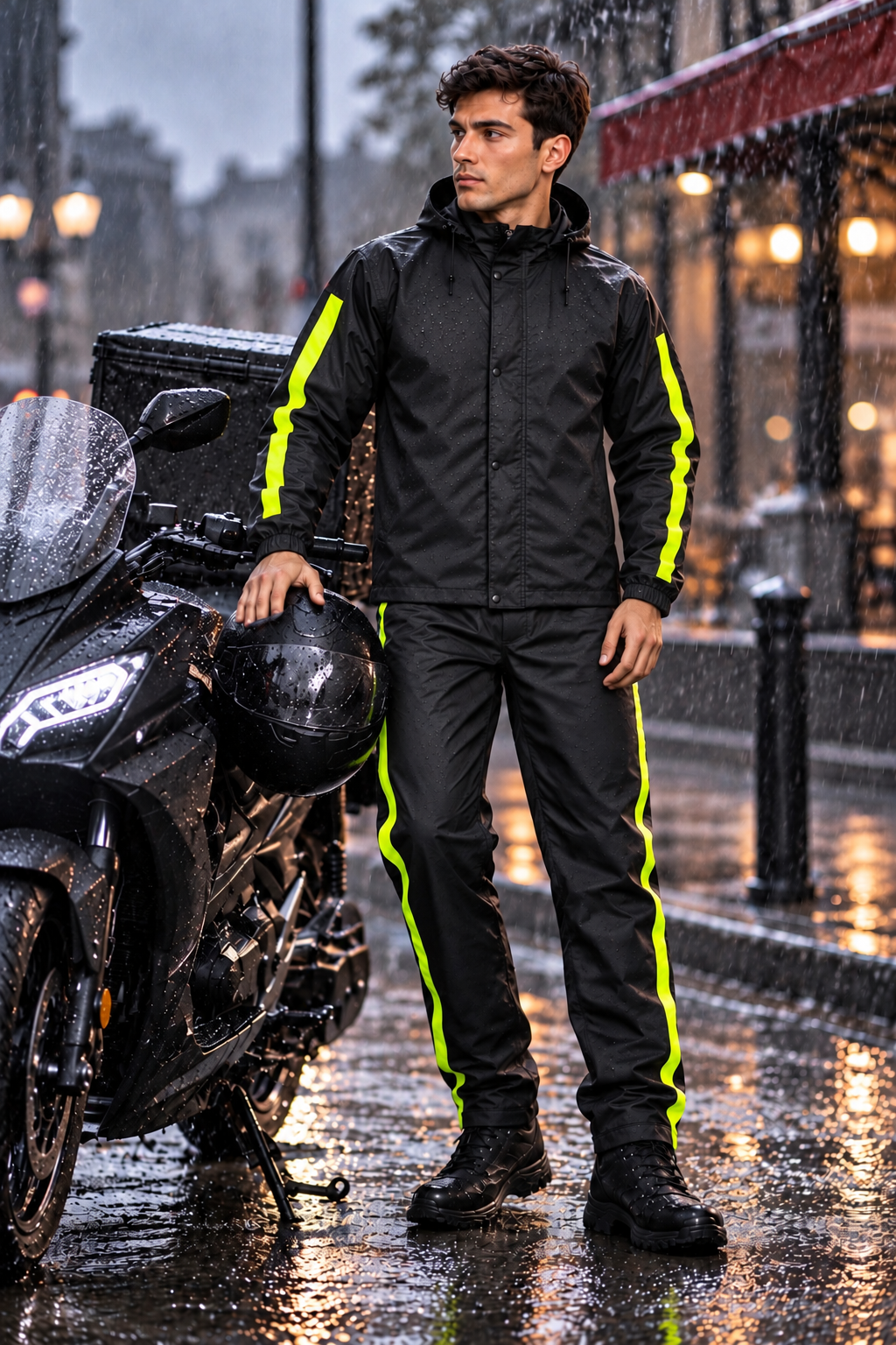 ☔ %100 Su Geçirmez Motorcu Yağmurluk Takımı 🌧️