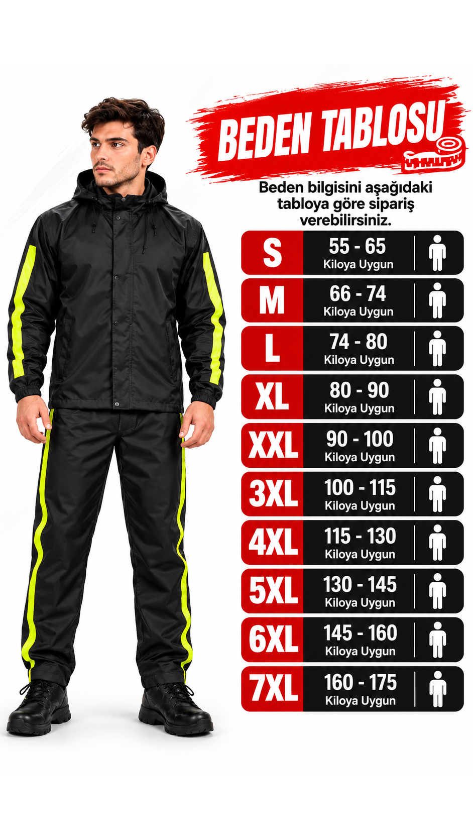 ☔ %100 Su Geçirmez Motorcu Yağmurluk Takımı 🌧️